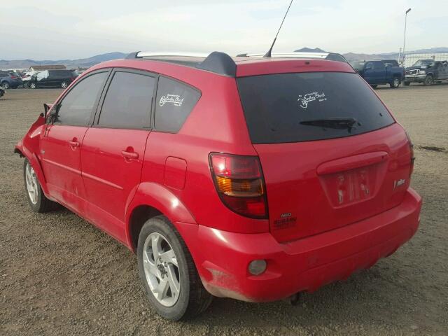 5Y2SM63875Z418849 - 2005 PONTIAC VIBE RED photo 3