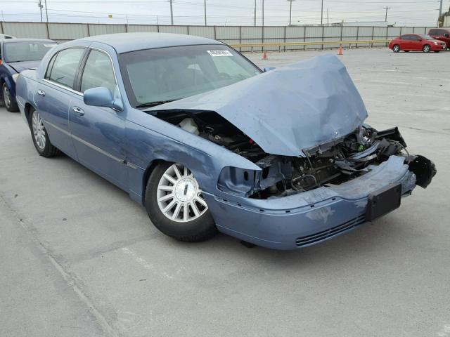 1LNHM81W44Y637078 - 2004 LINCOLN TOWN CAR E BLUE photo 1