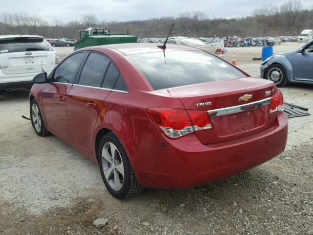 1G1PG5S95B7111634 - 2011 CHEVROLET CRUZE LT RED photo 3