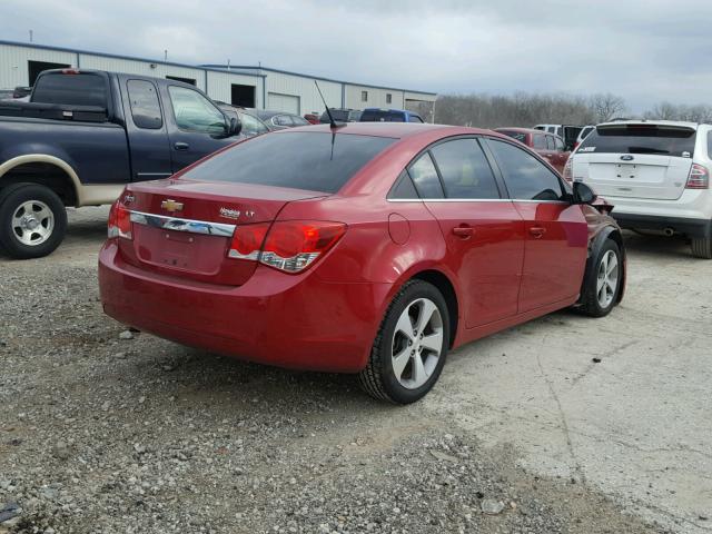 1G1PG5S95B7111634 - 2011 CHEVROLET CRUZE LT RED photo 4