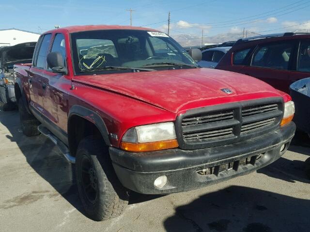 1B7GG2AN5YS792128 - 2000 DODGE DAKOTA QUA RED photo 1