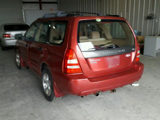 JF1SG65623H717869 - 2003 SUBARU FORESTER 2 RED photo 3