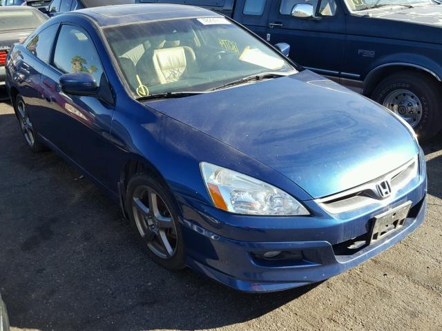 1HGCM82716A013015 - 2006 HONDA ACCORD EX BLUE photo 1