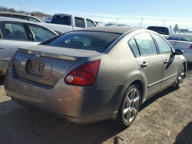 1N4BA41E05C802454 - 2005 NISSAN MAXIMA SE BROWN photo 4