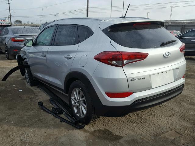 KM8J33A48HU508165 - 2017 HYUNDAI TUCSON LIM SILVER photo 3