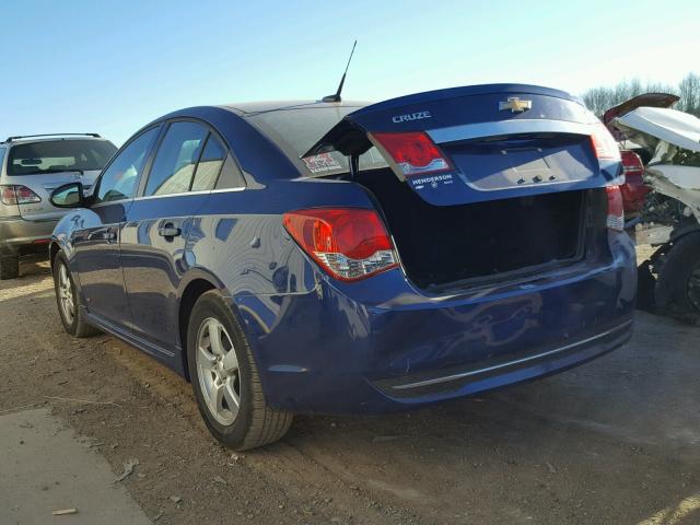 1G1PC5SB5D7288119 - 2013 CHEVROLET CRUZE LT BLUE photo 3