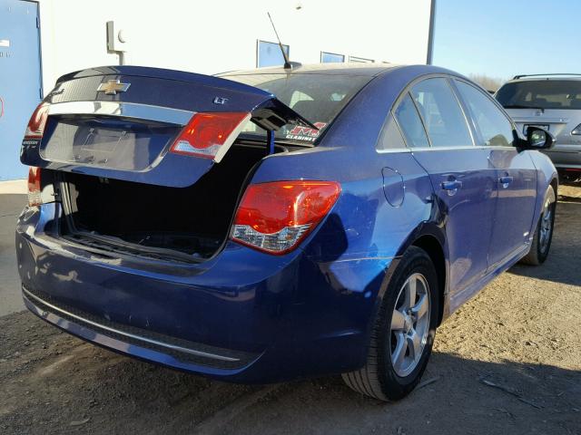 1G1PC5SB5D7288119 - 2013 CHEVROLET CRUZE LT BLUE photo 4