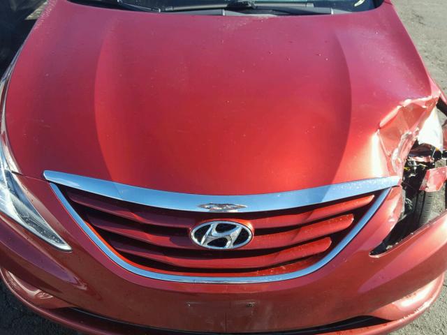 5NPEB4AC4CH486691 - 2012 HYUNDAI SONATA GLS RED photo 7