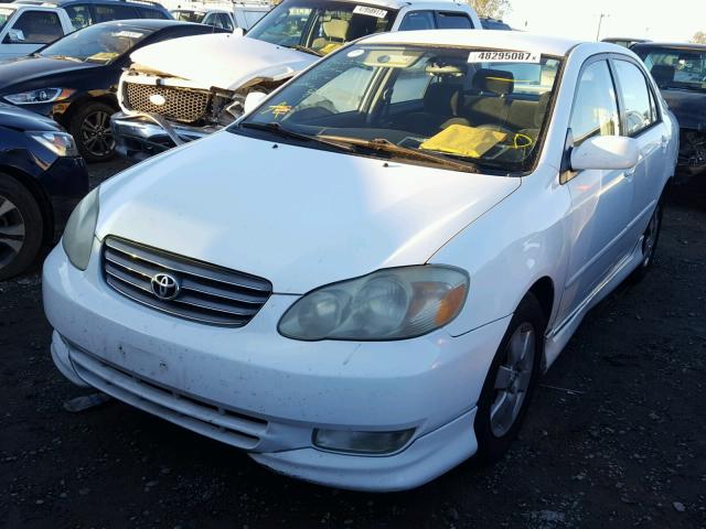 1NXBR32E43Z068528 - 2003 TOYOTA COROLLA CE WHITE photo 2
