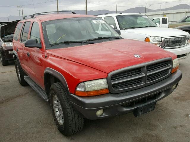 1B4HS38NX2F104345 - 2002 DODGE DURANGO SP RED photo 1