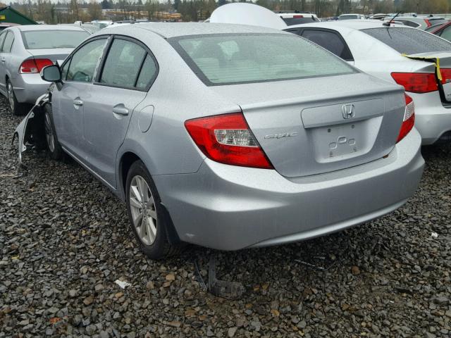 19XFB2F84CE310970 - 2012 HONDA CIVIC EX 银色 照片 3