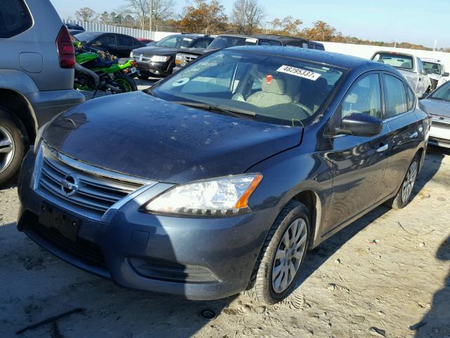 3N1AB7AP6DL728212 - 2013 NISSAN SENTRA S GRAY photo 2