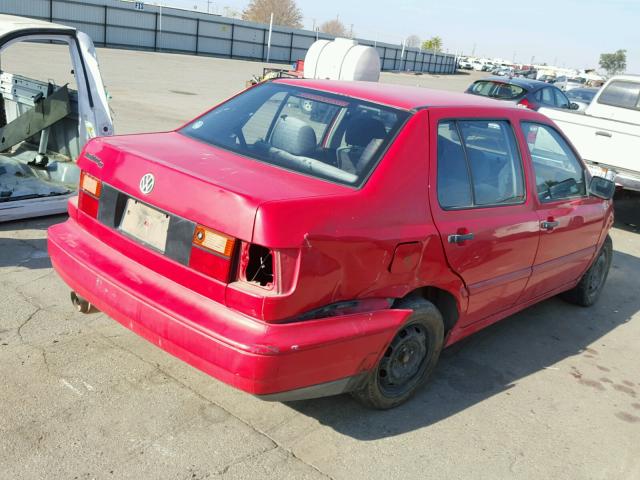 3VWWC81H3SM089712 - 1995 VOLKSWAGEN JETTA III RED photo 4