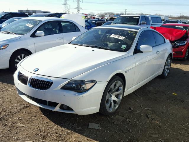 WBAEH13527CR52788 - 2007 BMW 650 I WHITE photo 2