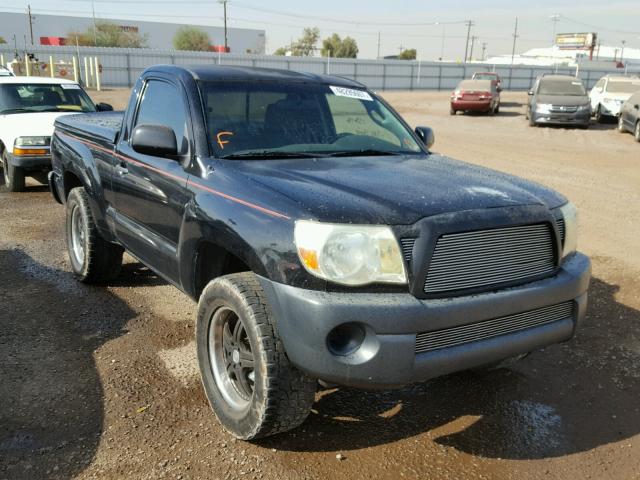 5TENX22N47Z391251 - 2007 TOYOTA TACOMA BLACK photo 1