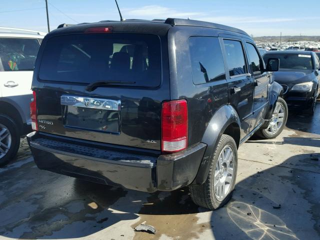 1D8GT58608W124131 - 2008 DODGE NITRO R/T BLACK photo 4