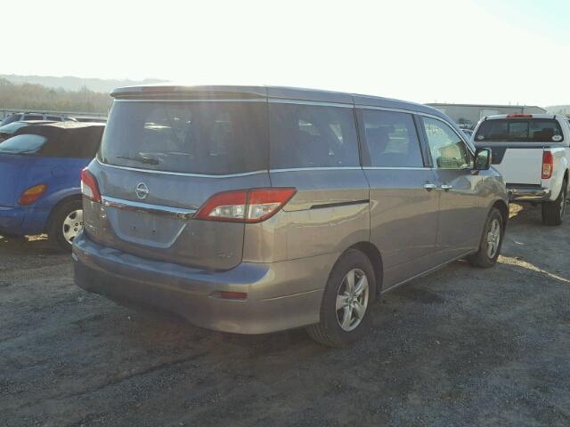 JN8AE2KP4B9009847 - 2011 NISSAN QUEST S SILVER photo 4