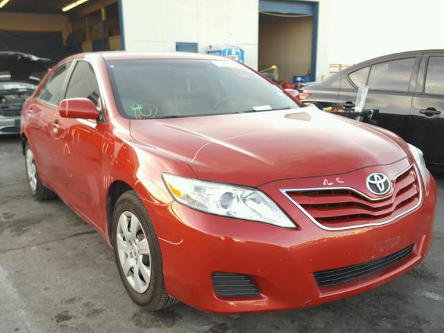 4T4BF3EKXAR035255 - 2010 TOYOTA CAMRY BASE RED photo 1