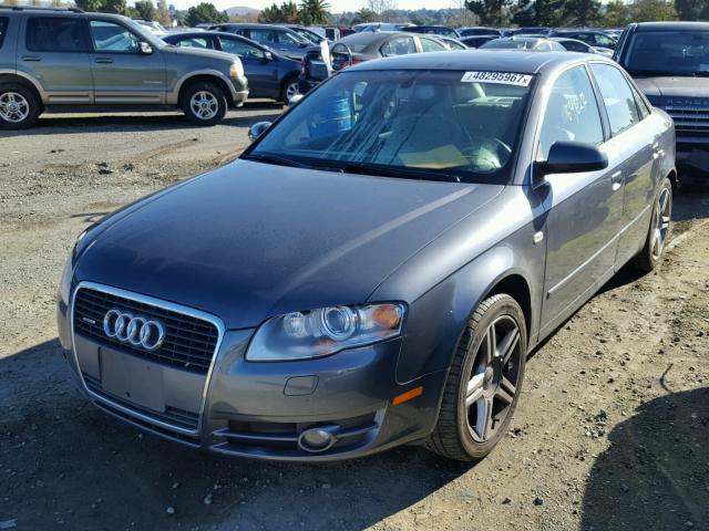 WAUDF78E57A088313 - 2007 AUDI A4 2.0T QU GRAY photo 2