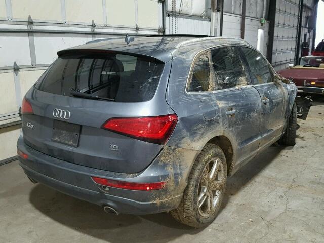 WA1CMAFP4EA064386 - 2014 AUDI Q5 TDI GRAY photo 4