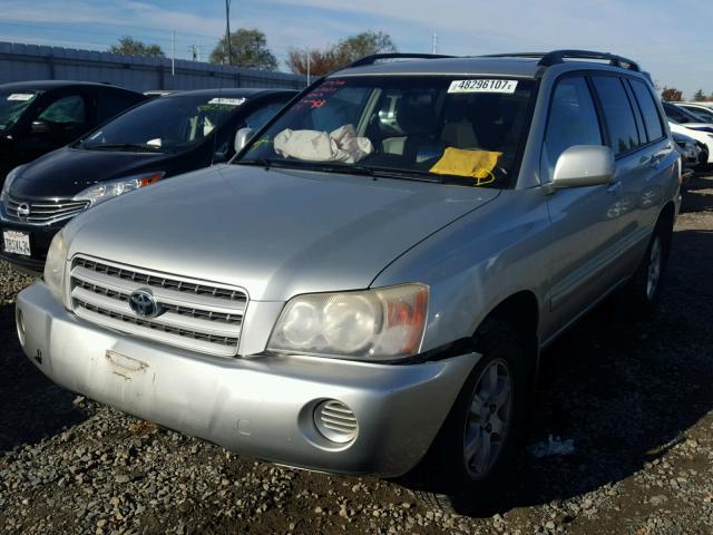 JTEGF21A530118352 - 2003 TOYOTA HIGHLANDER SILVER photo 2