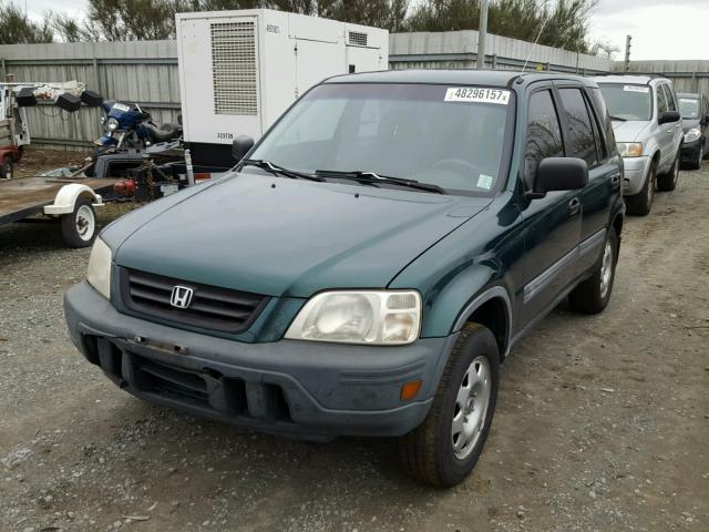 JHLRD2848YS002127 - 2000 HONDA CR-V LX GREEN photo 2