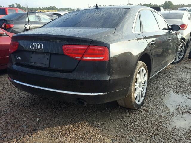 WAURGAFD6EN011241 - 2014 AUDI A8 L QUATT BLACK photo 4