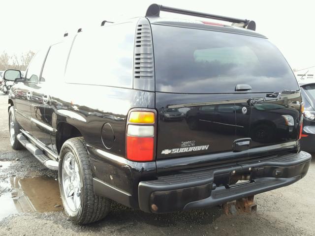 3GNFK16U36G117992 - 2006 CHEVROLET SUBURBAN K BLACK photo 3