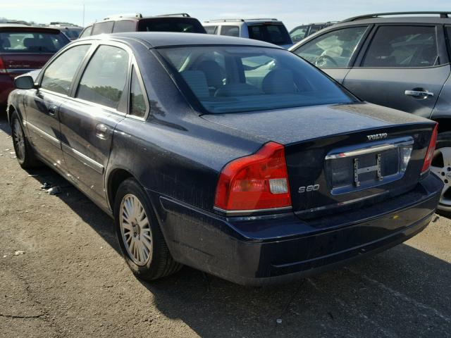 YV1TS92D541342839 - 2004 VOLVO S80 BLUE photo 3