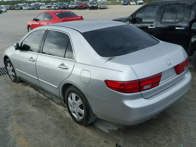 3HGCM56445G706921 - 2005 HONDA ACCORD LX SILVER photo 3