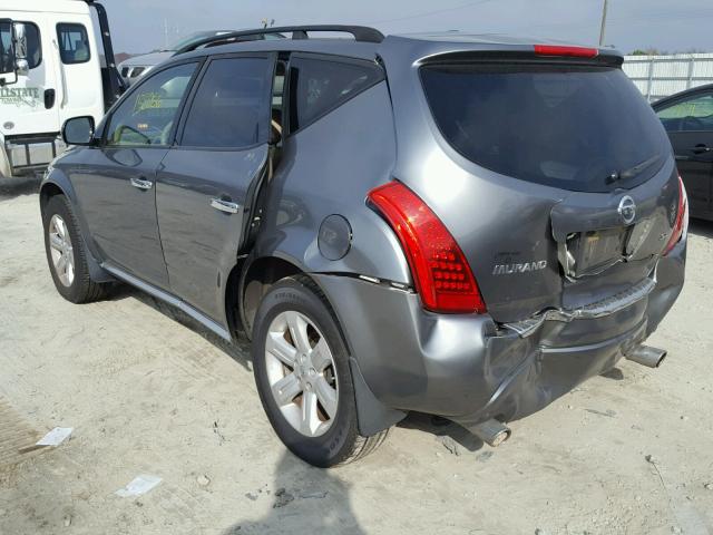 JN8AZ08T07W516864 - 2007 NISSAN MURANO SL SILVER photo 3