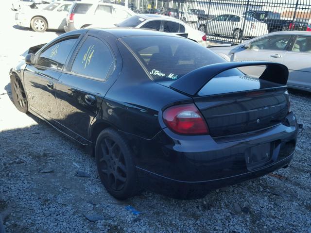 1B3ES66SX5D251766 - 2005 DODGE NEON SRT-4 BLACK photo 3