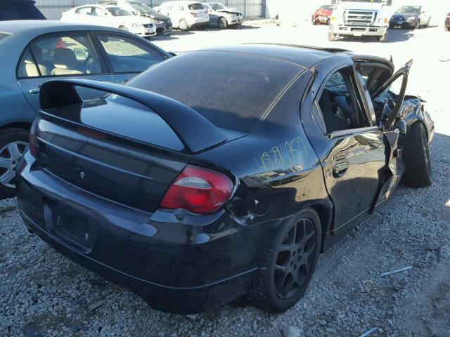 1B3ES66SX5D251766 - 2005 DODGE NEON SRT-4 BLACK photo 4