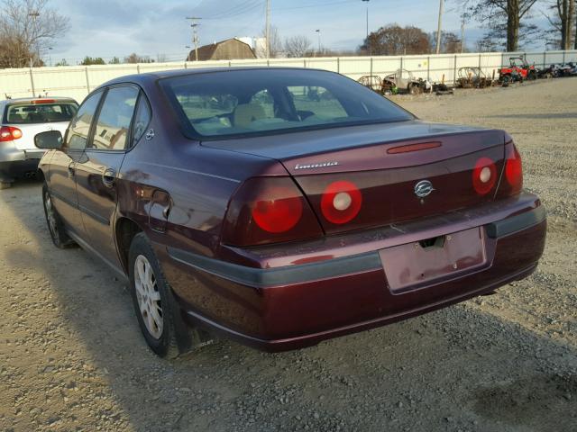 2G1WF52EXY9160069 - 2000 CHEVROLET IMPALA RED photo 3