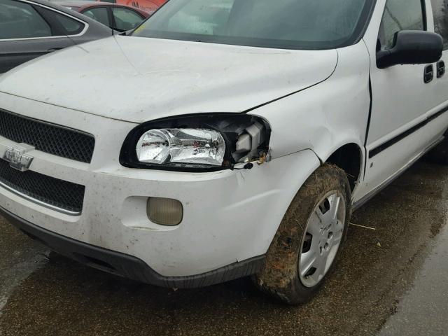 1GNDV23127D160409 - 2007 CHEVROLET UPLANDER L WHITE photo 9