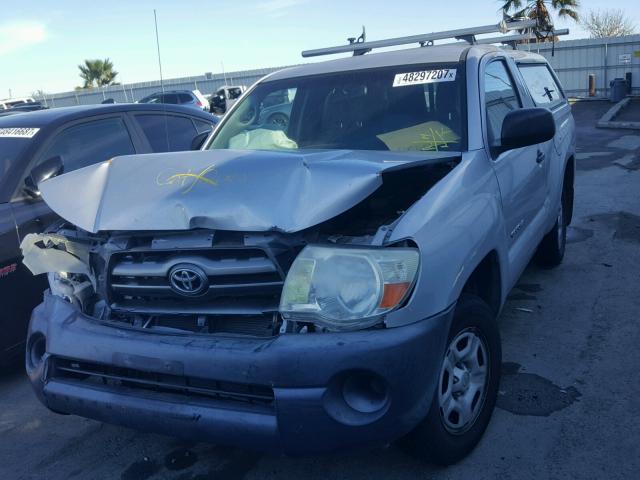 5TENX22N49Z637279 - 2009 TOYOTA TACOMA SILVER photo 2