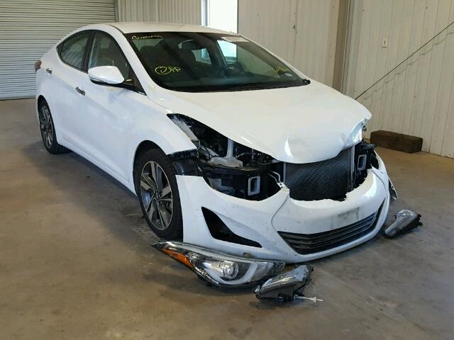 5NPDH4AE9FH601866 - 2015 HYUNDAI ELANTRA SE WHITE photo 1