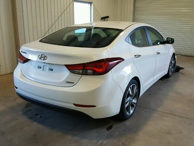 5NPDH4AE9FH601866 - 2015 HYUNDAI ELANTRA SE WHITE photo 4