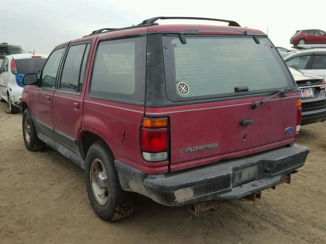 1FMDU32X7TZA07220 - 1996 FORD EXPLORER BURGUNDY photo 3