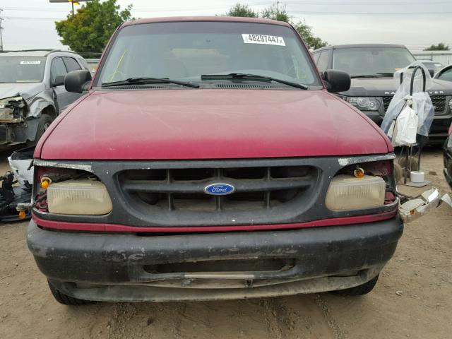 1FMDU32X7TZA07220 - 1996 FORD EXPLORER BURGUNDY photo 9