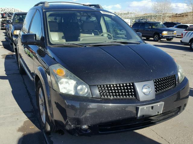 5N1BV28U05N109822 - 2005 NISSAN QUEST S BLACK photo 1