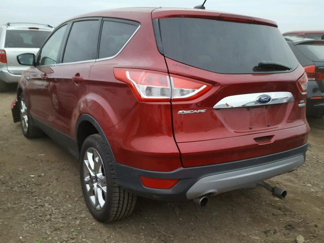 1FMCU0HX8DUC22752 - 2013 FORD ESCAPE SEL MAROON photo 3