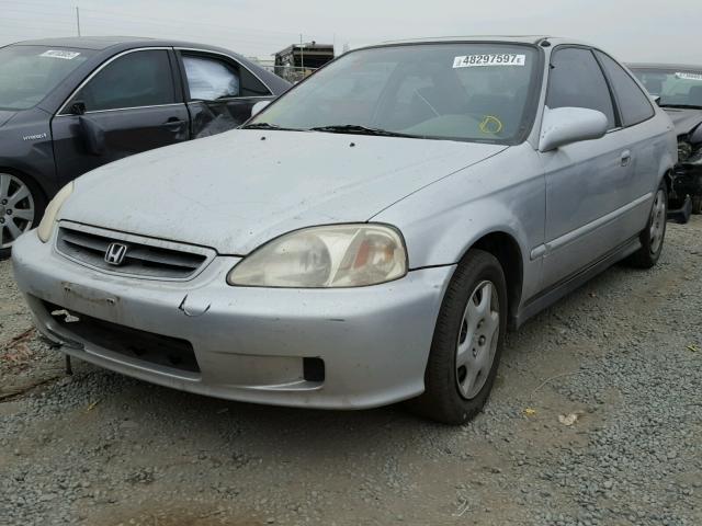 1HGEJ8244YL022712 - 2000 HONDA CIVIC EX SILVER photo 2