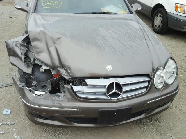 WDBTK56F49T107692 - 2009 MERCEDES-BENZ CLK 350 GRAY photo 7