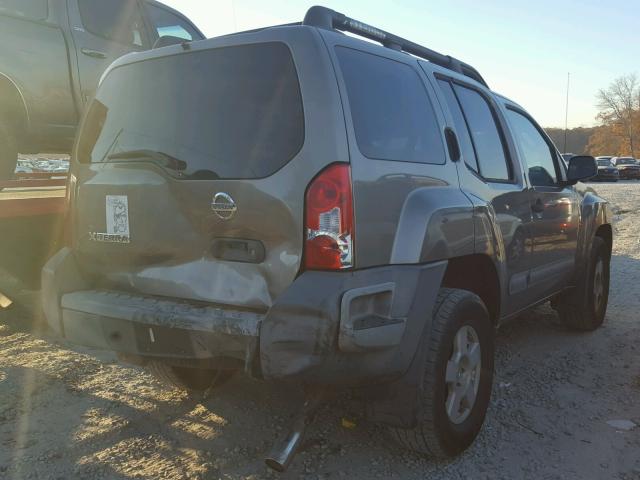 5N1AN08U45C613866 - 2005 NISSAN XTERRA OFF GOLD photo 4