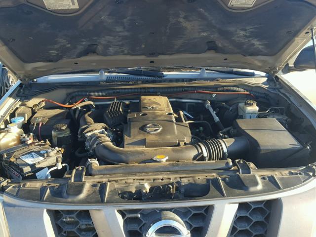 5N1AN08U45C613866 - 2005 NISSAN XTERRA OFF GOLD photo 7