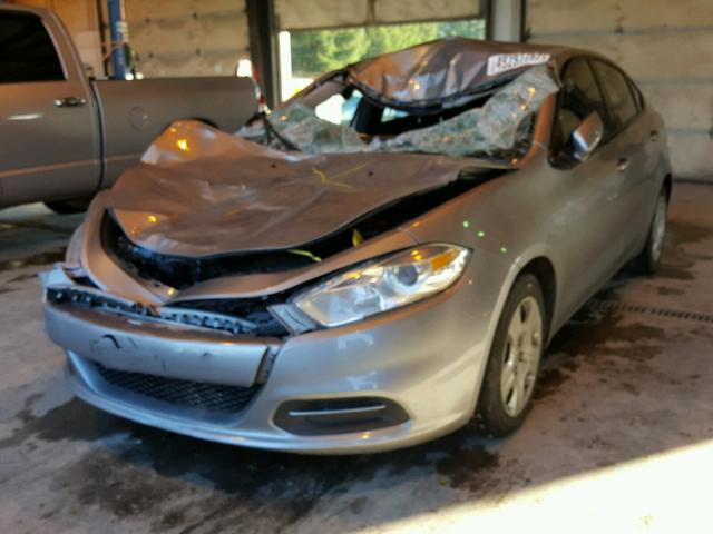 1C3CDFAA3FD336839 - 2015 DODGE DART SE SILVER photo 2