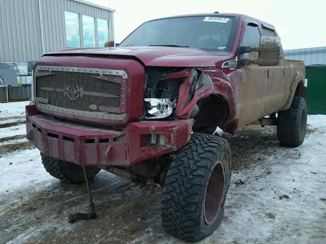 1FT7W2B6XFEA36722 - 2015 FORD F250 SUPER RED photo 2