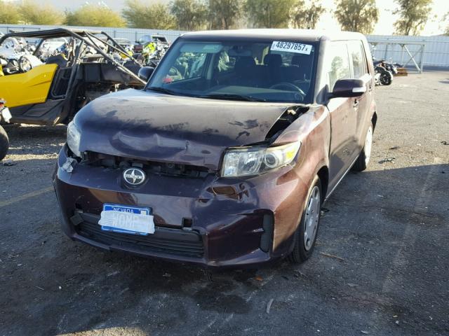 JTLZE4FE1B1125268 - 2011 TOYOTA SCION XB MAROON photo 2