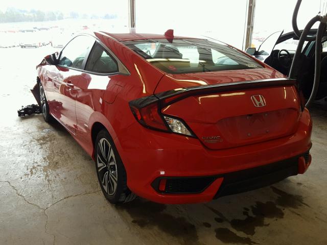 2HGFC3B37GH360688 - 2016 HONDA CIVIC EX წითელი ფოტო 3